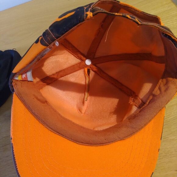 Vintage Winchester Orange Camouflage Strap Back Trucker Hat - Picture 6 of 7